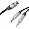 Neutrik Female XLR Split to 2 Dual Mono Jack Cable