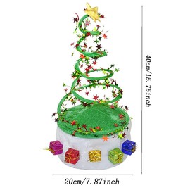 Canzoon Funny Christmas Hat Adult Santa Hat Green Christmas Hats Adult Santa Hat Santa Hats for Christmas, Gift for Women, Men, Christmas, New Year