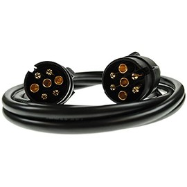Maypole 7 Pin 2.5 m 2×7 Pin Plugs and 7 Core Connecting Lead, for Trailer Lighting