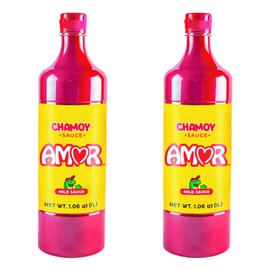 Amor Chamoy Sauce | Bittersweet flavor | 2,500 Scoville level Enjoy it with fruits, veggies, snacks, and drinks | Kosher | 33 fl oz bottle (Pack of 2)