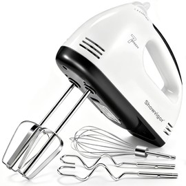 Sbattitore Elettrico 300W, 7 Velocità Design Ergonomico
