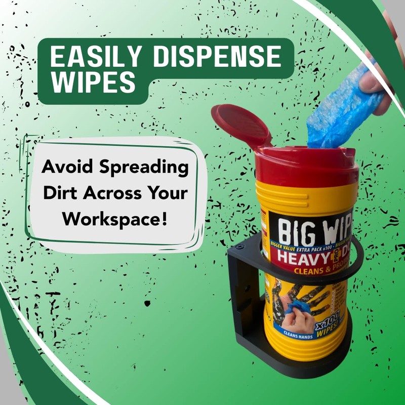 EASYREP Wall-Mounted Hand Wipe Holder – Compatible with Most Wipe