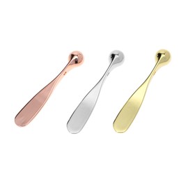 Baluue Facial Skincare Set 3pcs Eye Stick Face Women Metal Makeup Spatula Massage Tool Guasha Face Tool for Creams Moisturizers Masks