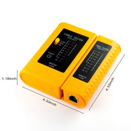 CFIKTE Network Cable Tester Test Tool RJ45 RJ11 RJ12 CAT5 CAT6 UTP USB LAN Wire Ethernet