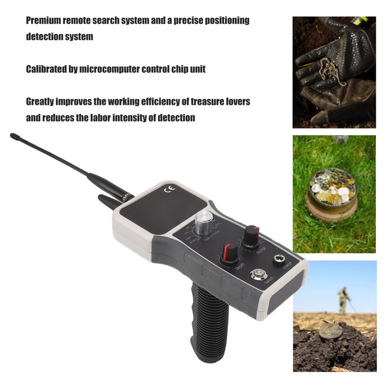 Metal Locator 25m Depth 1800m Range Sensitive 1000MAH Gold Finder
