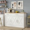 Vongrasig Buffet Cabinet with Storage, 43” Farmhouse Coffee Bar Cabinet