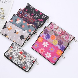 Cute Character Figure Pattern Foldable Tote Shopper Bag & Portable Mini Pouch R58 (Imported) Free Size/3 20ea