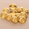 12pcs Polished Gold Anchor Buttons with Shank Vintage Style Sport