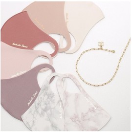 7-Color Daily Mask for Women, Makeup-Friendly (Monday-Sunday) Mask 5 Coral/M 3ea