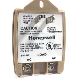 Honeywell Intrusion 1321-1 Transformer 16.5VAC 25VA