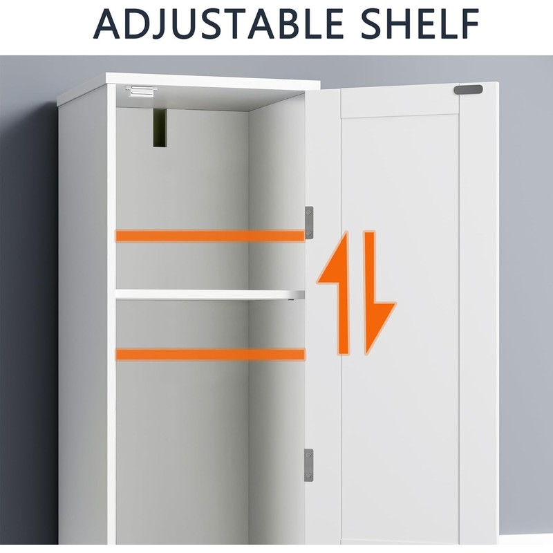 VECELO 66'' Tall Tilt Out Laundry Hamper Cabinet, Hidden Laundry