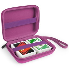 Aolso Playing Card Case, Card Game Holder Case, Waterproof Card Case Portable Card Holder for UNO Card Travel Camping Outdoor Gaming Camping Storing (Purple)