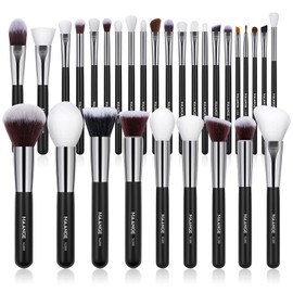 Brochas de Maquillaje Profesional 30 Piezas kit Alta Calidad Sinttico Brochas Maquillaje Sombras de Brochas para Ojos en Polvo para Base de...        