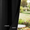 PiccoCasa Blackout Curtains 2 Panels Grommet, Black Thermal Insulated Curtains