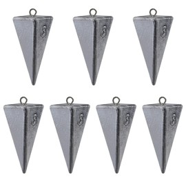 Pyramid Sinkers Fishing Weights Saltwater Fishing Sinker Weight Catfish Rig Ocean Surf Fishing Tackle Gear with Box 1oz,2oz,3oz,4oz,5oz,6oz(3oz)