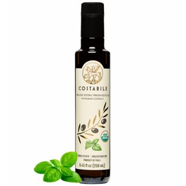 Costabile Orange Infused Extra Virgin Olive Oil and Basil Infused Olive Oil Combo. Ideal for Dressing, Finishing and Cooking - COSTABILE