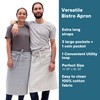 MEEMA Chef Bistro Aprons for Women With Pockets, Utility Loop