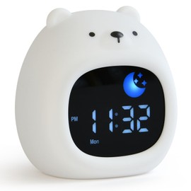 HOTUT Kids Alarm Clock,Toddler Sleep Training Clock with Night Lights,Time to Wake Alarm Clock for Kids with Snooze,6 Sleep Sound Machine,Animal Night Light Alarm Clock,OK to Wake Kids Alarm Clocks