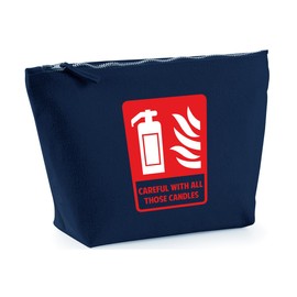 Hippowarehouse Careful with All Those Candles Age Joke Printed Make up Cosmetic wash Bag 18x19x9cm