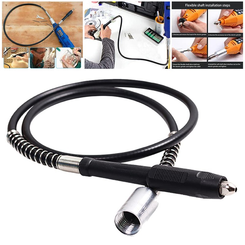 42" Extension Flexible Drill Rotary Drive Flex Shaft Attachment for