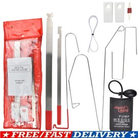 Car Universal Door Unlock Lock Out Key Lost Emergency Opening Tool + Air Pump