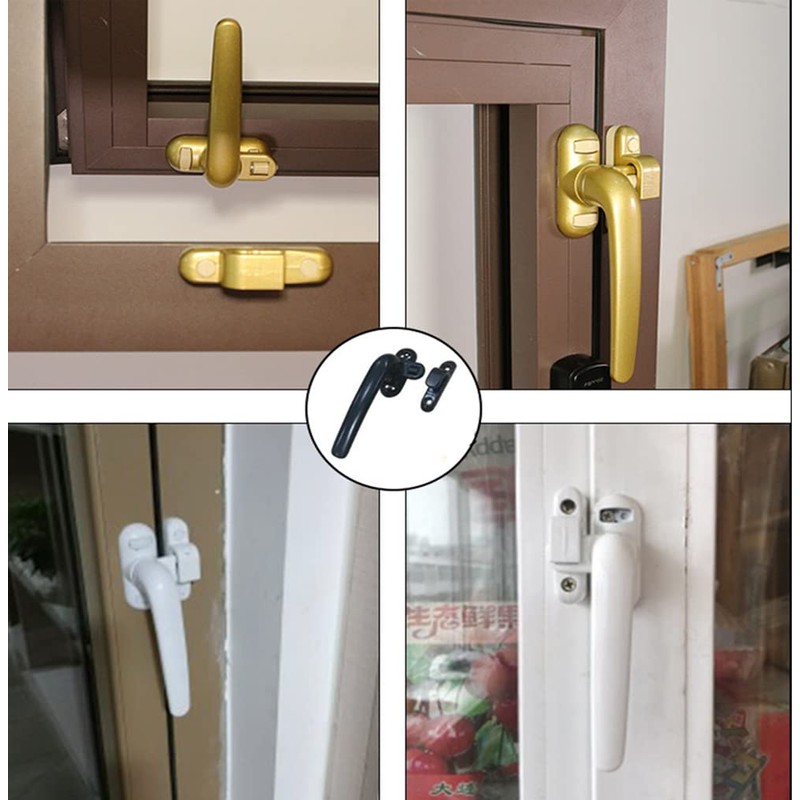Aluminum Alloy Door Window Handle Inside and Outside Wing Glass