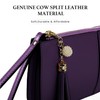 befen Genuine Leather Wristlet Clutch for Women Ultra-Slim Ladies Credit