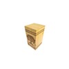 Handmade Wooden Keepsake Urn with Engraved Design - Large Capacity,
