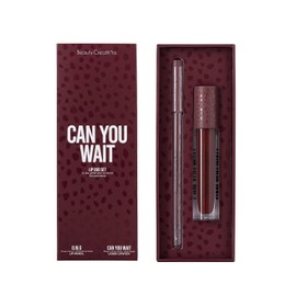 Beauty Creations Availabilippy Lip Kit – Dúo Labial Líquido Mate y Lápiz en Gel (Can You Wait) – Pigmentación intensa, confort ligero y acabado cremoso para un look sensual y sofisticado