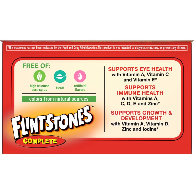 Flintstones Complet Size 60s Flintstones Complete Childrens Multivitamin Supplement Chewable
