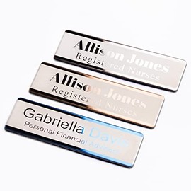 Etiquetas de identificación personalizadas grabadas con identificación de metal para empresas, et...