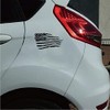 Tattered American Flag Distressed Vinyl Decal Sticker Ripped Torn USA