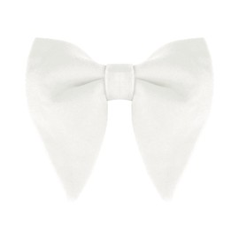 Allegra K Men's Velvet Bowtie, For Formal Parties, Weddings, cream white