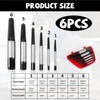 Screw Extractors 6PCS with Box, Damaged Screw Bolt Extractor Set,