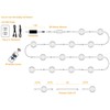Lvyinyin Under Cabinet Lighting Kit, Dimmable Wireless RF Remote Control,