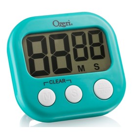 Ozeri KT1-T Kitchen Timer, 3.25in x 0.75in x 3 in, Teal Blue