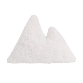 Little Love by NoJo Mountain Shaped Grey & White Plush Decorative Pillow, Grey, White, Charcoal