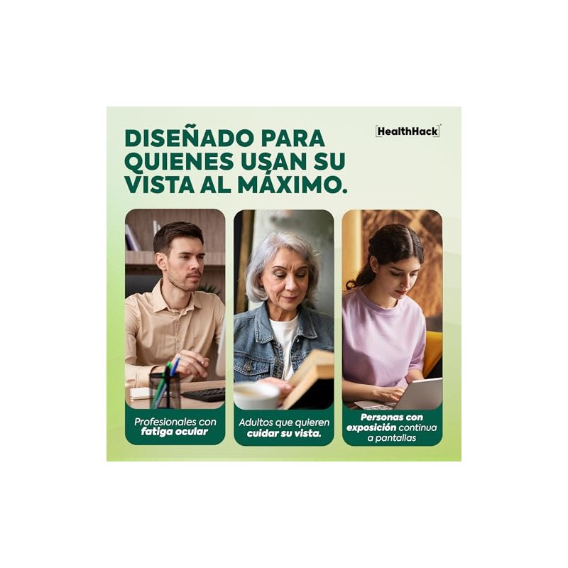 Eagle Vsion con Luteína, Zeaxantina, Vitamina E, Zanahoria Health Hack