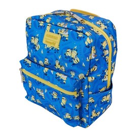Loungefly Despicable Me All Over - Mini mochila cuadrada de nailon con estampado, Multi, Pequeño, Mini mochila