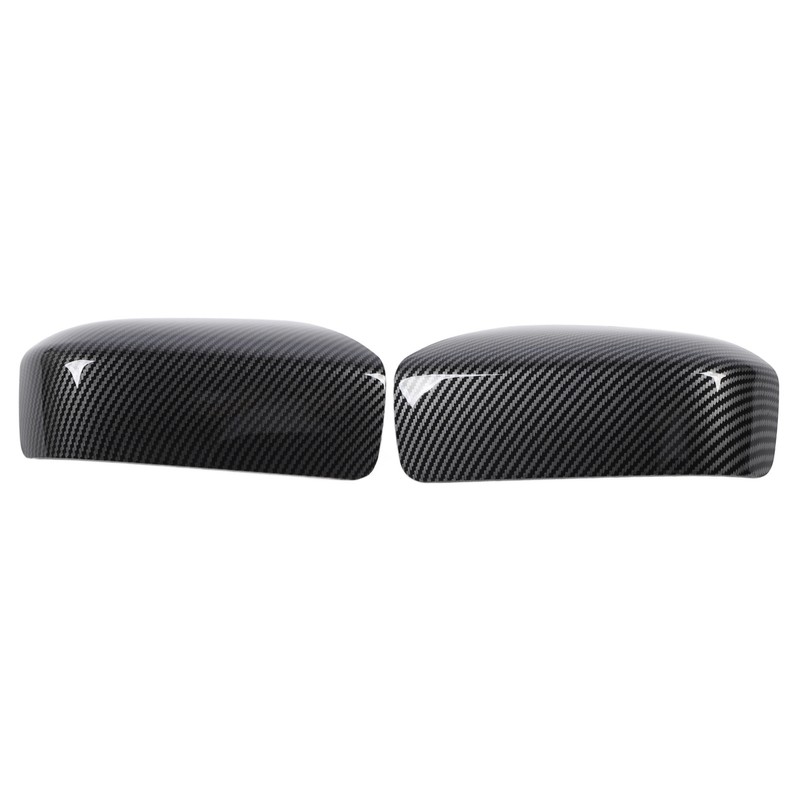 2PCS Side Mirror Cover Left Right Carbon Fiber Pattern 76201