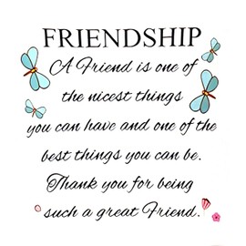 ZFENGYYUAN Cushion Cover Friendship Quotes A Friend is One of The Nicest Things To Friends,Throw Pillow Case Home Decorative for Living Room Bedroom Sofa Chair 18X18 Inch Pillowcase LINEN one side