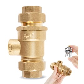 9D-M2 Backflow Preventer Dual Check Valve with Intermediate Atmospheric Vent, 3/4 Inch, Female Union Inlet and Outlet Connections Replacement for Watts 9D-M2 Backflow Preventer Dual Check Valve