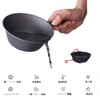 Titanium Shera Cup 450ml Folding Titanium Bowl for Outdoor Camping