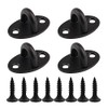 JIHUOO 4 Pcs Stainless Steel Pad Eye Hooks Plate U