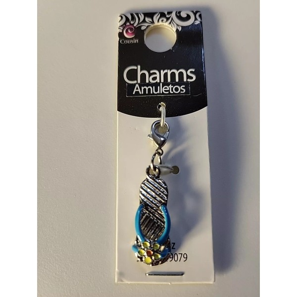 Cousins Brand 'Flip-Flop' Charm (Blue)