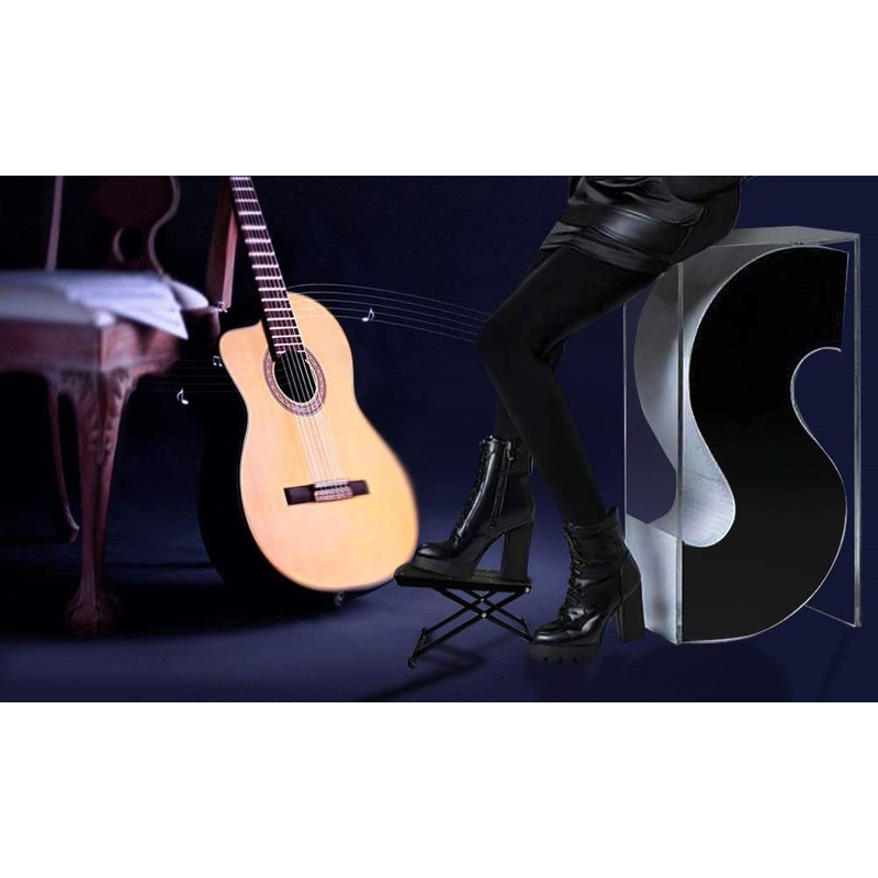 Guitar Foot Rest Stool Height Adjustable Footstool Excellent Stability with