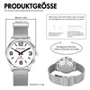 Hearkent Talking Watch, German Voice Prompt, Large Numbers, Self-Adjusting Talking