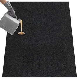 EATHEATY Oil Spill Mat - 70" x 59" Heavy-Duty Garage Floor Mat Motorcycle mat - Absorbent, Waterproof & Reusable - Protects Driveways from Oil, Fluids & Stains
