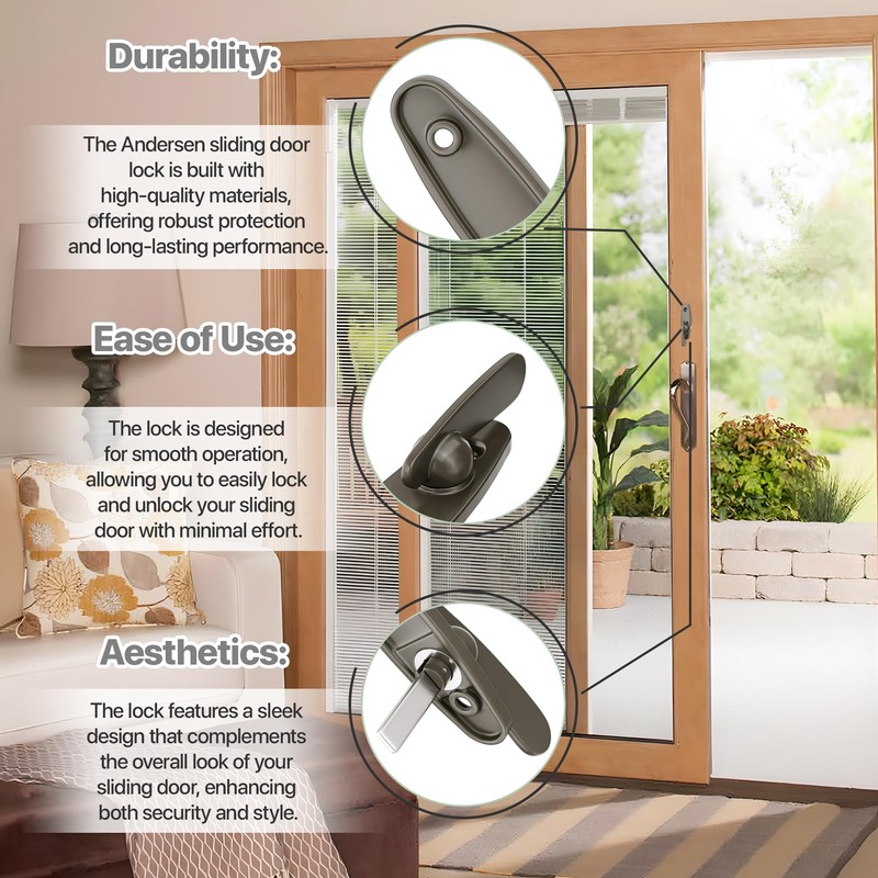 Thumb Latch for Andersen Sliding Patio Door Lock – Fits