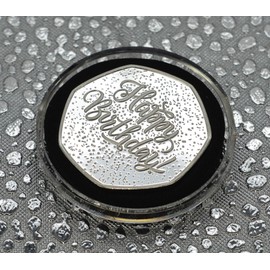 The Commemorative Coin Company 21st Birthday Silver Commemorative in Capsule. Gift/Present Congratulations/Party/Celebration/Ideas. Celebrating 21 Years